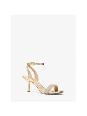 Michael Michael Kors Womens Carrie Dress Sandals Pale Gold Size 5.5M Defected